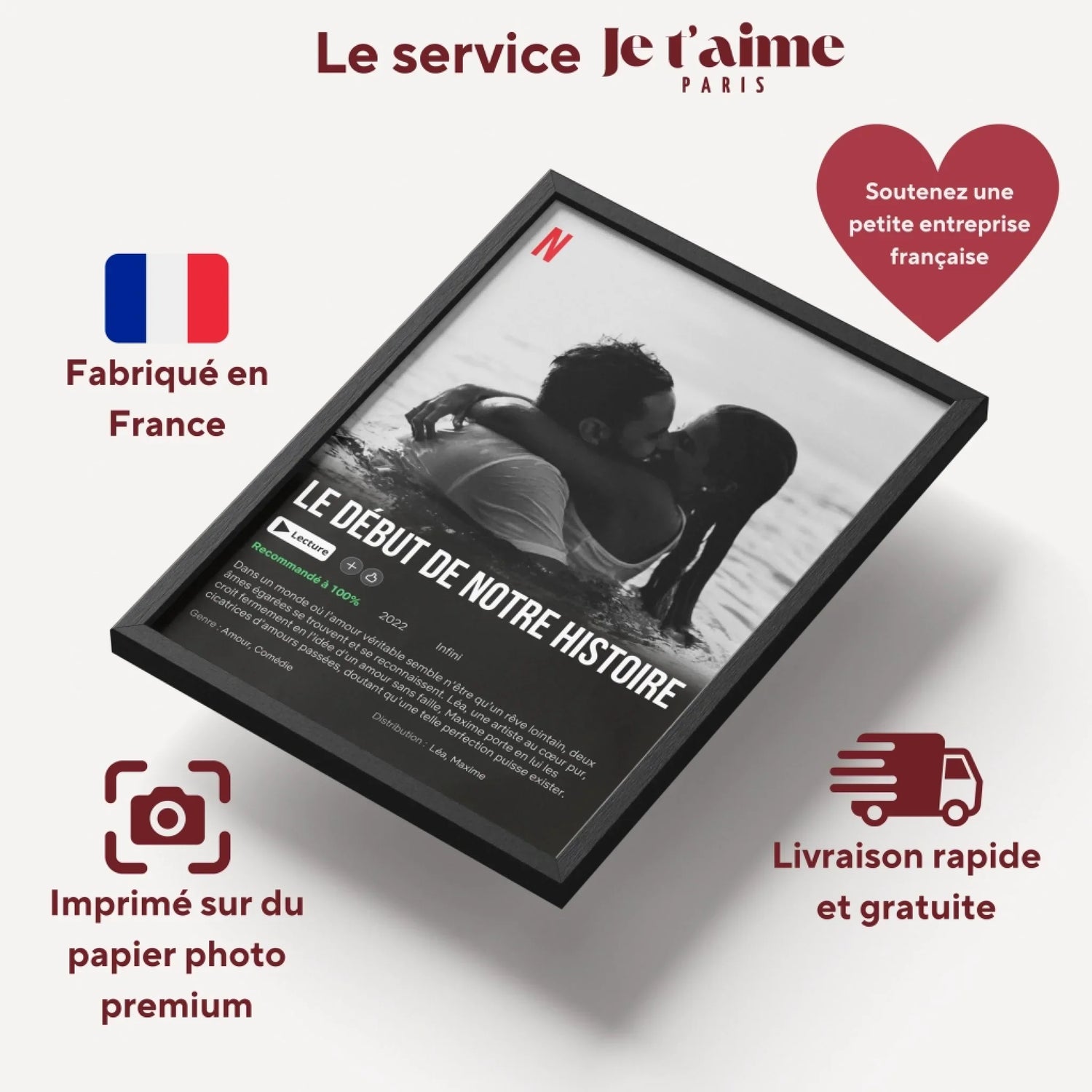 Plan de Contenu : Cadeau de Noël Personnalisé Jetaimeparis France