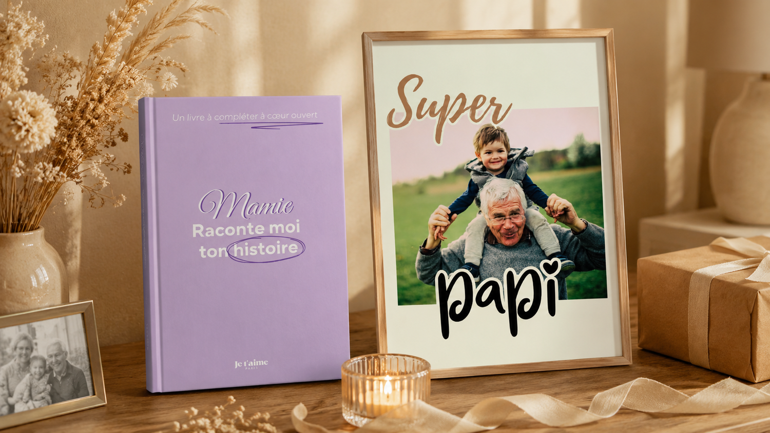 Cadeau personnalisé grands-parents : idées touchantes pour mamie et papi Jetaimeparis France