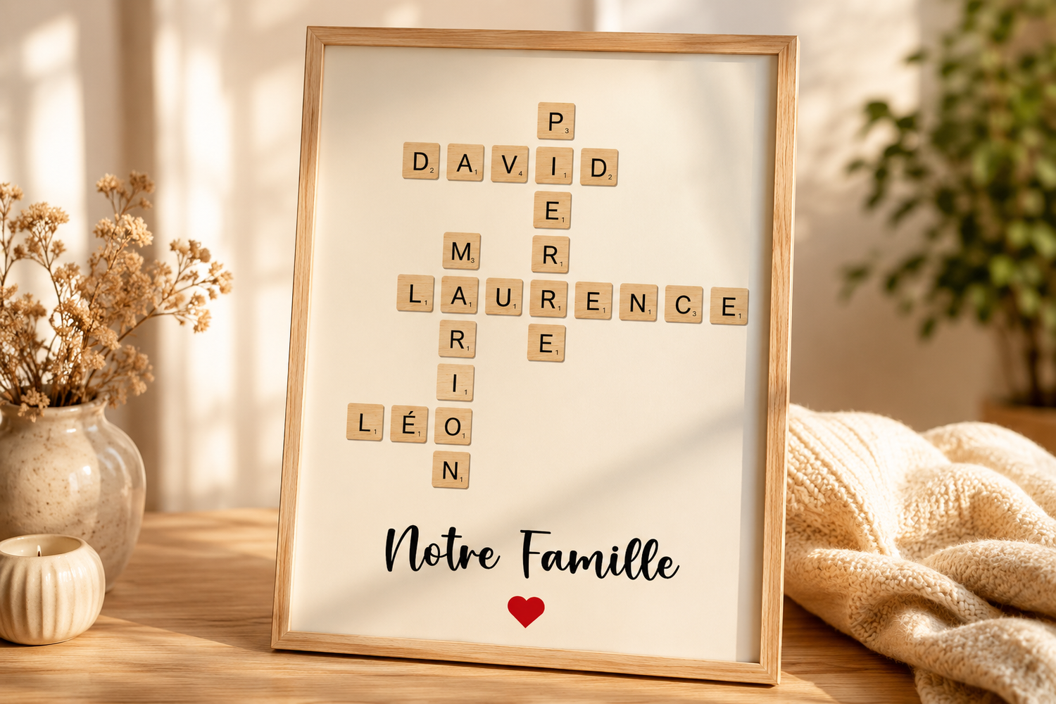 Cadeau personnalisé famille avec prénoms : une idée simple et symbolique Jetaimeparis France