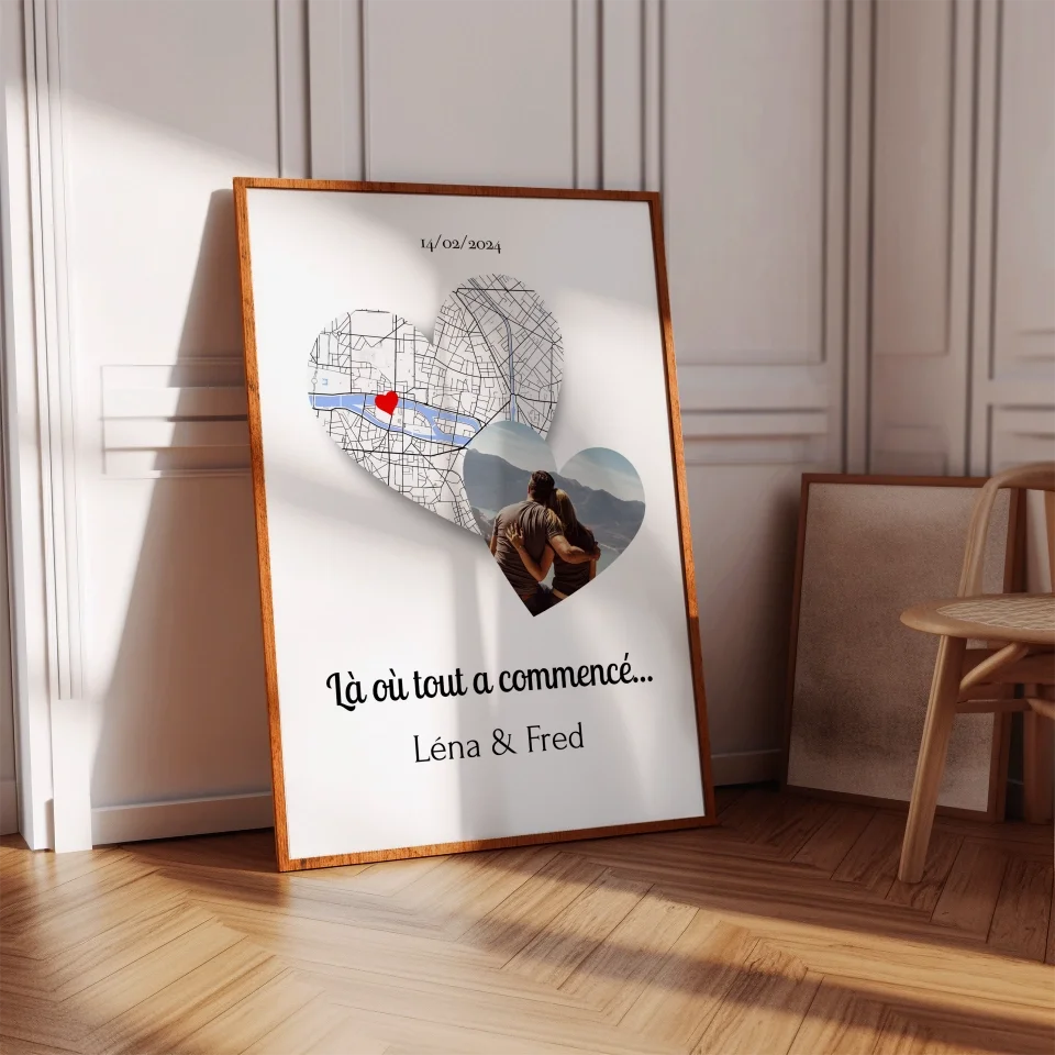 Lieu de Rencontre et Photo - Affiche personnalisée