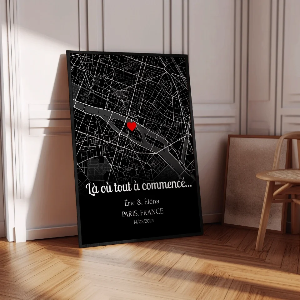 Lieu de Rencontre (Ed. N&B) - Affiche personnalisée