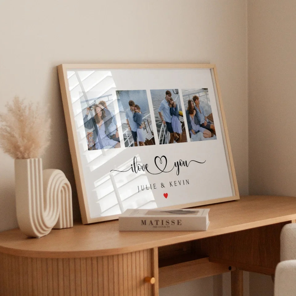 I love You - Affiche personnalisée
