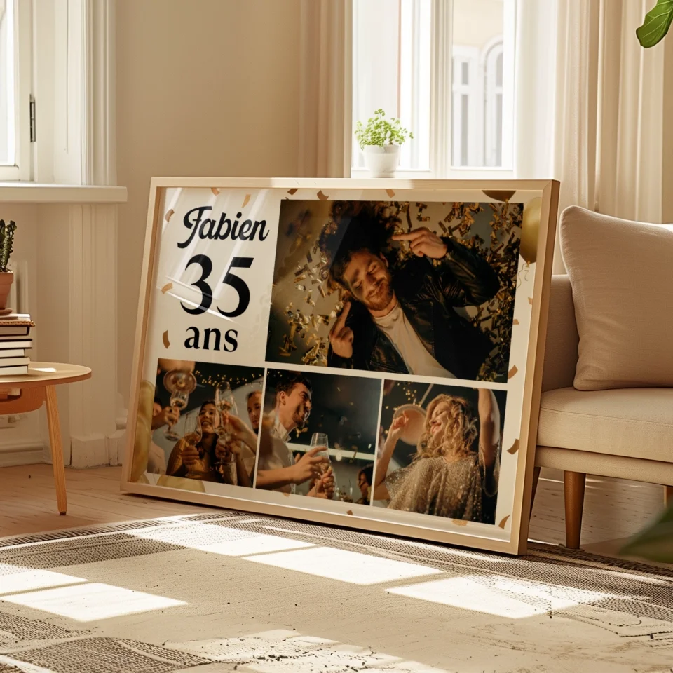 Souvenir Anniversaire - Affiche personnalisée
