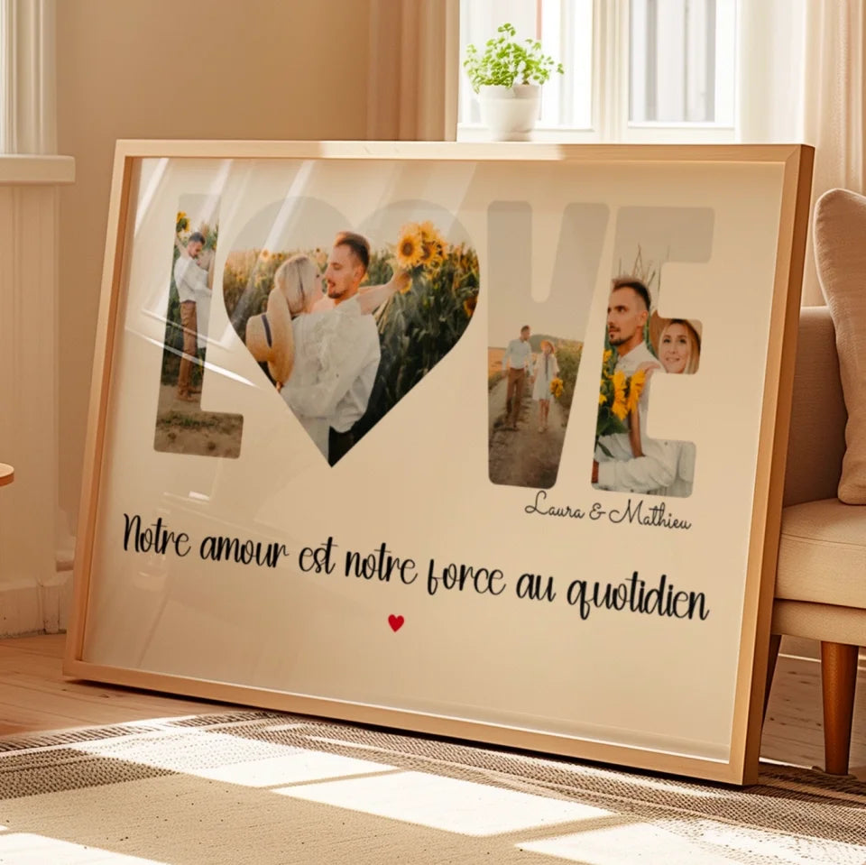 Love - Affiche personnalisée