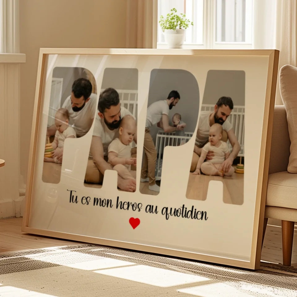 Papa Lettres - Affiches personnalisée