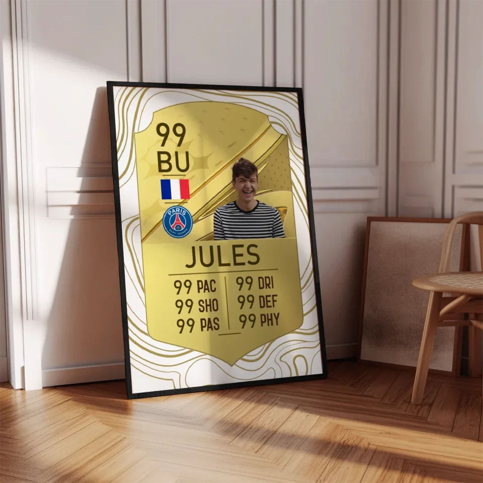 Carte FUT personnalisé - Affiche personnalisée