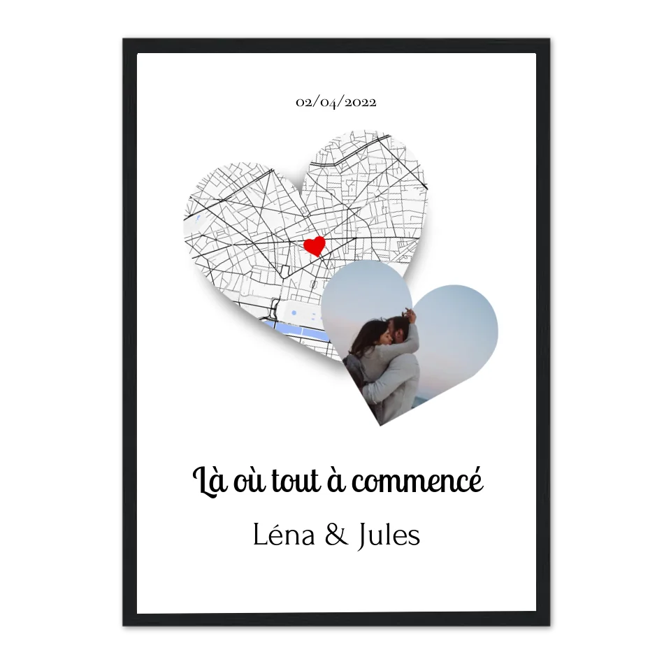 Lieu de Rencontre et Photo - Affiche personnalisée