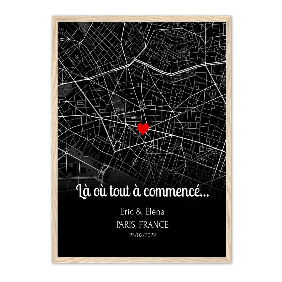 Lieu de Rencontre (Ed. N&B) - Affiche personnalisée