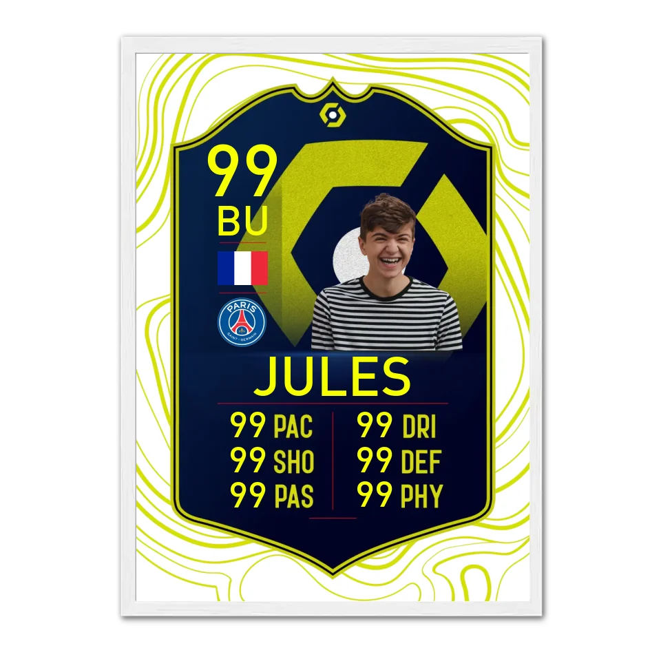 Carte FUT personnalisé - Affiche personnalisée