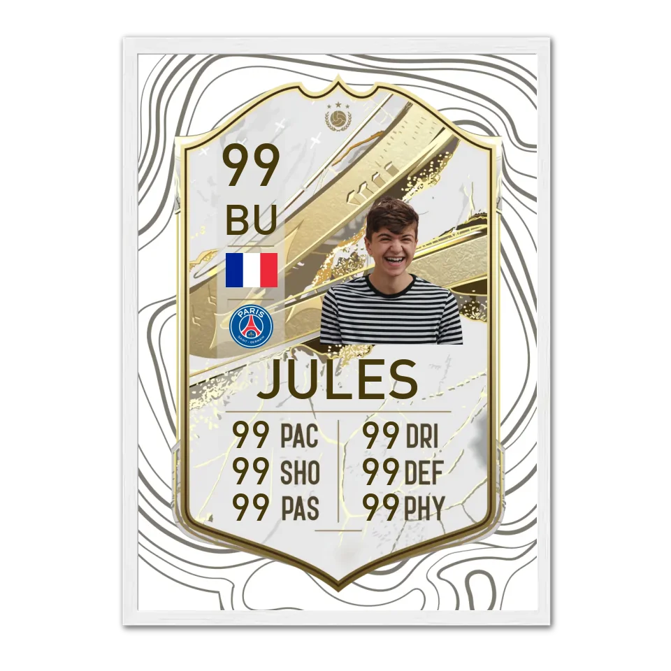 Carte FUT personnalisé - Affiche personnalisée