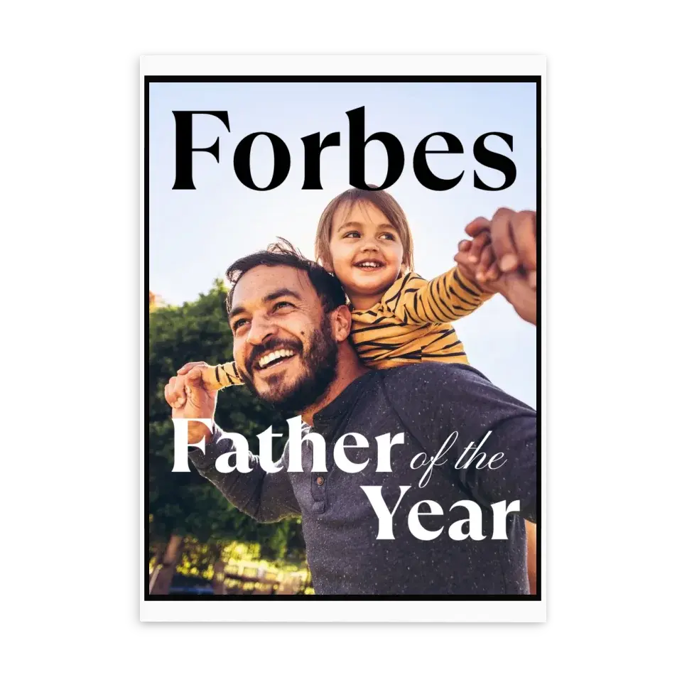 Affiche magazine "Papa de l'année" Affiche-magazine-Papa-de-l-année-Poster-sans-cadre Jetaimeparis France