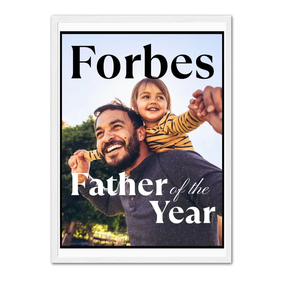 Affiche magazine "Papa de l'année" Jetaimeparis France