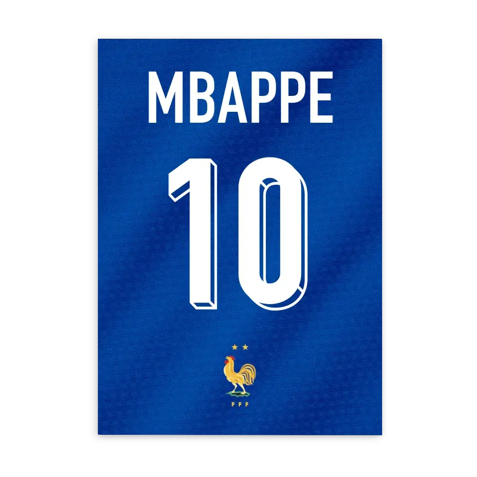 Maillot France - Affiche personnalisée maillot-france-Poster-sans-cadre-Ed.-Limité-75x100 Jetaimeparis France