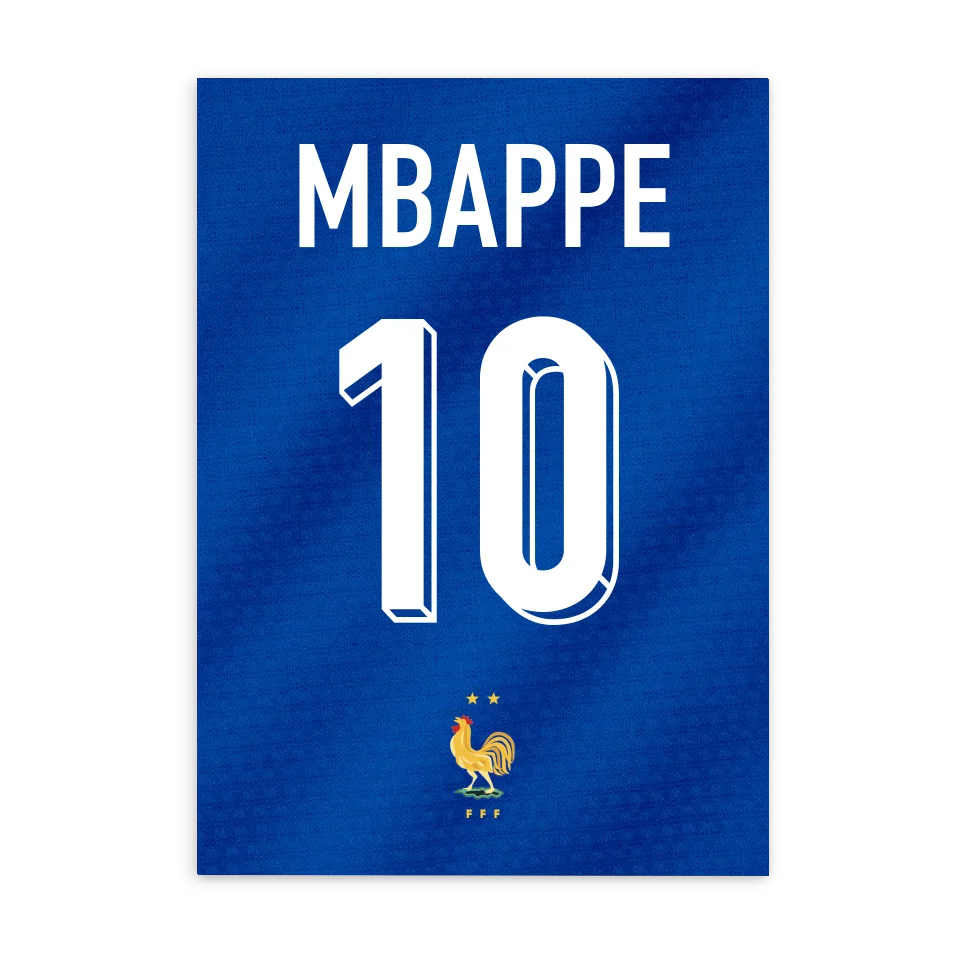 Maillot France - Affiche personnalisée