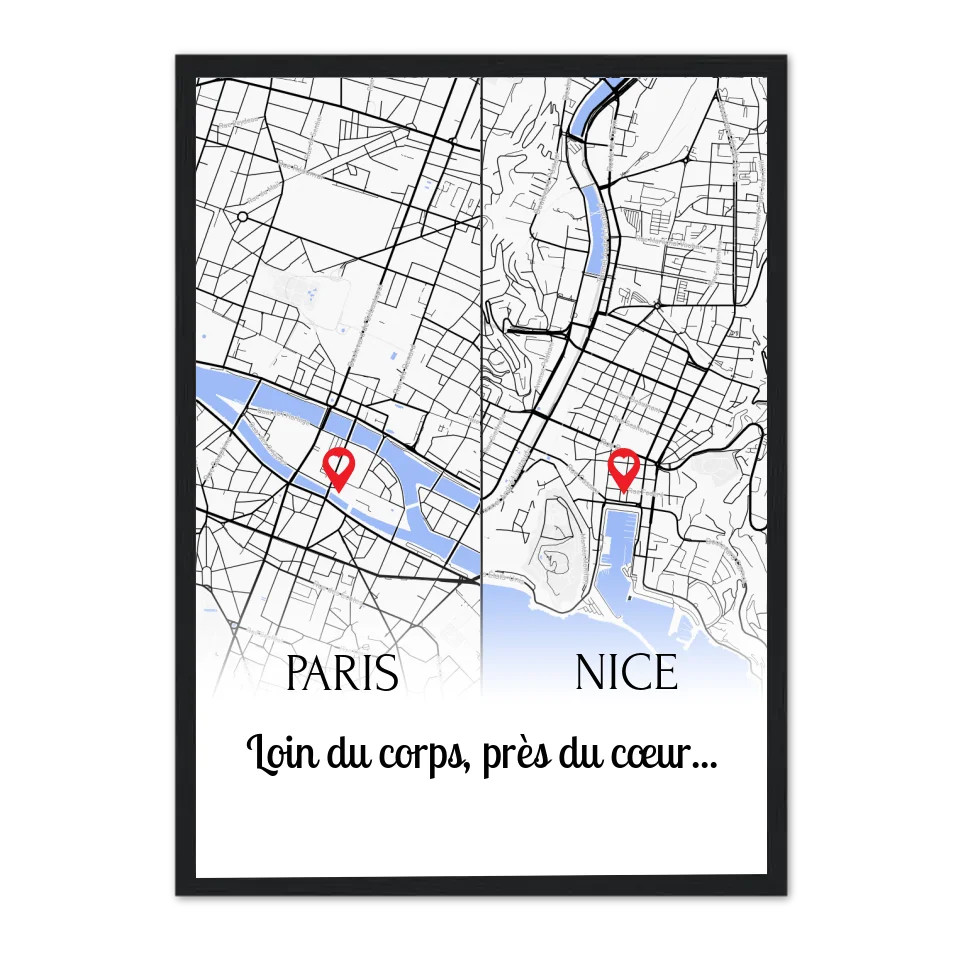 Relation à distance - Affiche personnalisée