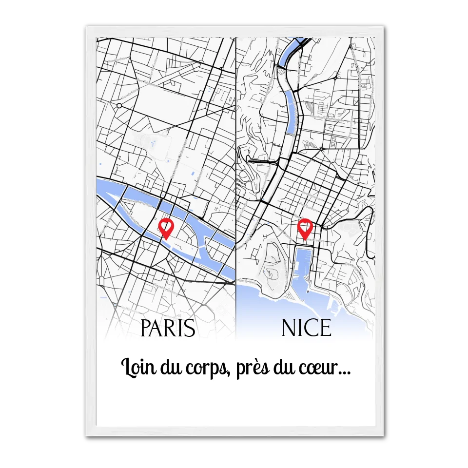 Relation à distance - Affiche personnalisée