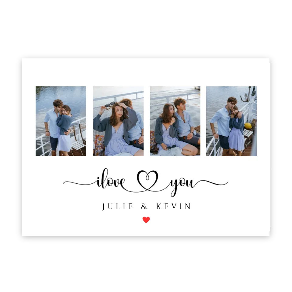 I love You - Affiche personnalisée
