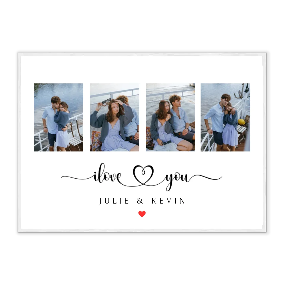 I love You - Affiche personnalisée