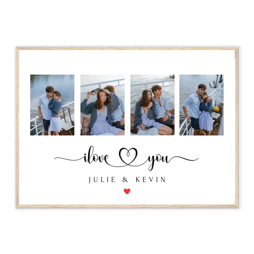 I love You - Affiche personnalisée
