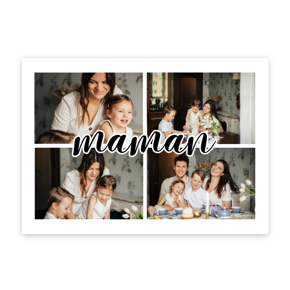 Maman - Affiche personnalisée