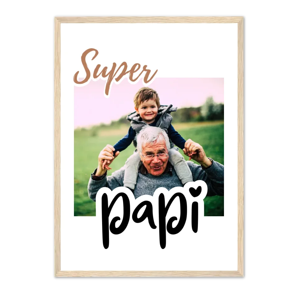Super Papi - Afficher personnalisée Jetaimeparis France
