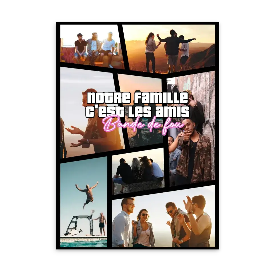 GTA - Affiche personnalisée Cadre-Vertical-Poster-sans-cadre-Ed.-Limité-75x100 Jetaimeparis France