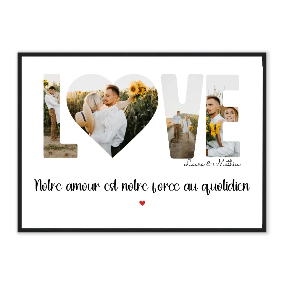 Love - Affiche personnalisée