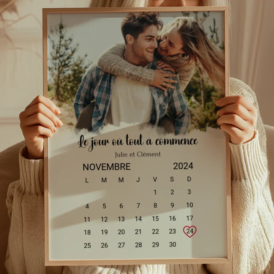 Notre Date - Affiche personnalisée
