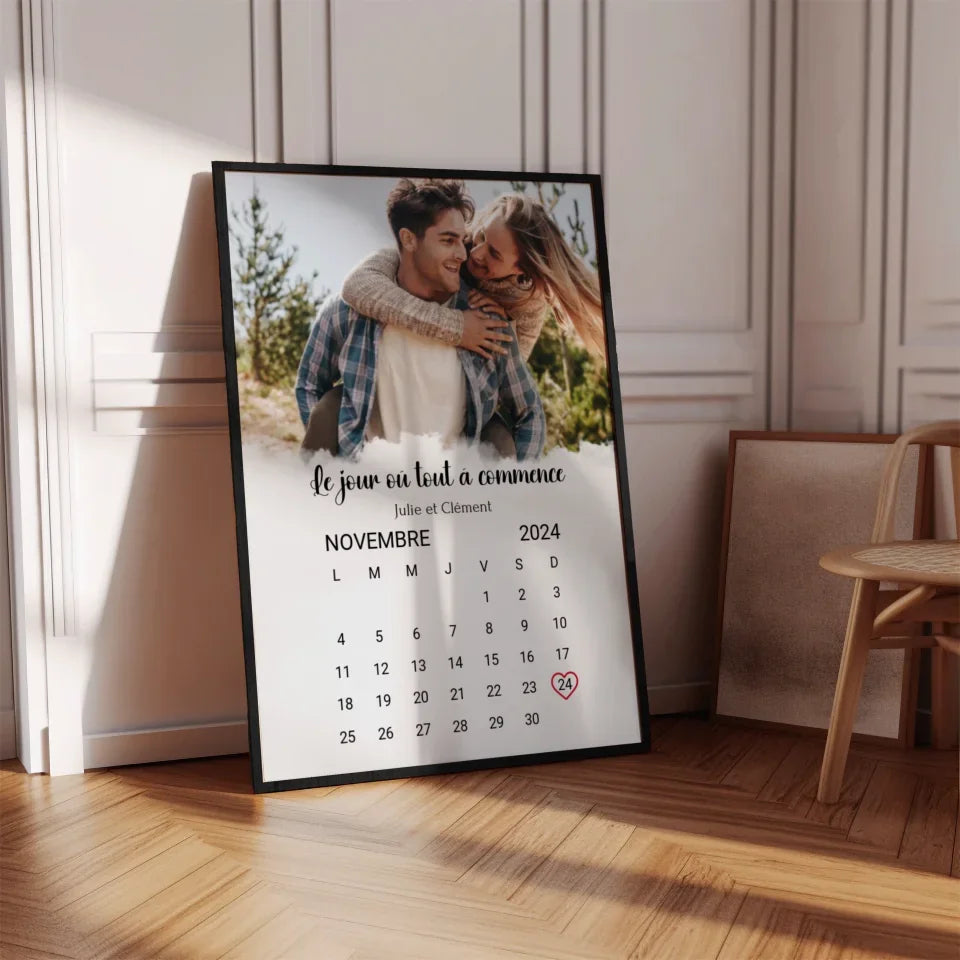 Notre Date - Affiche personnalisée