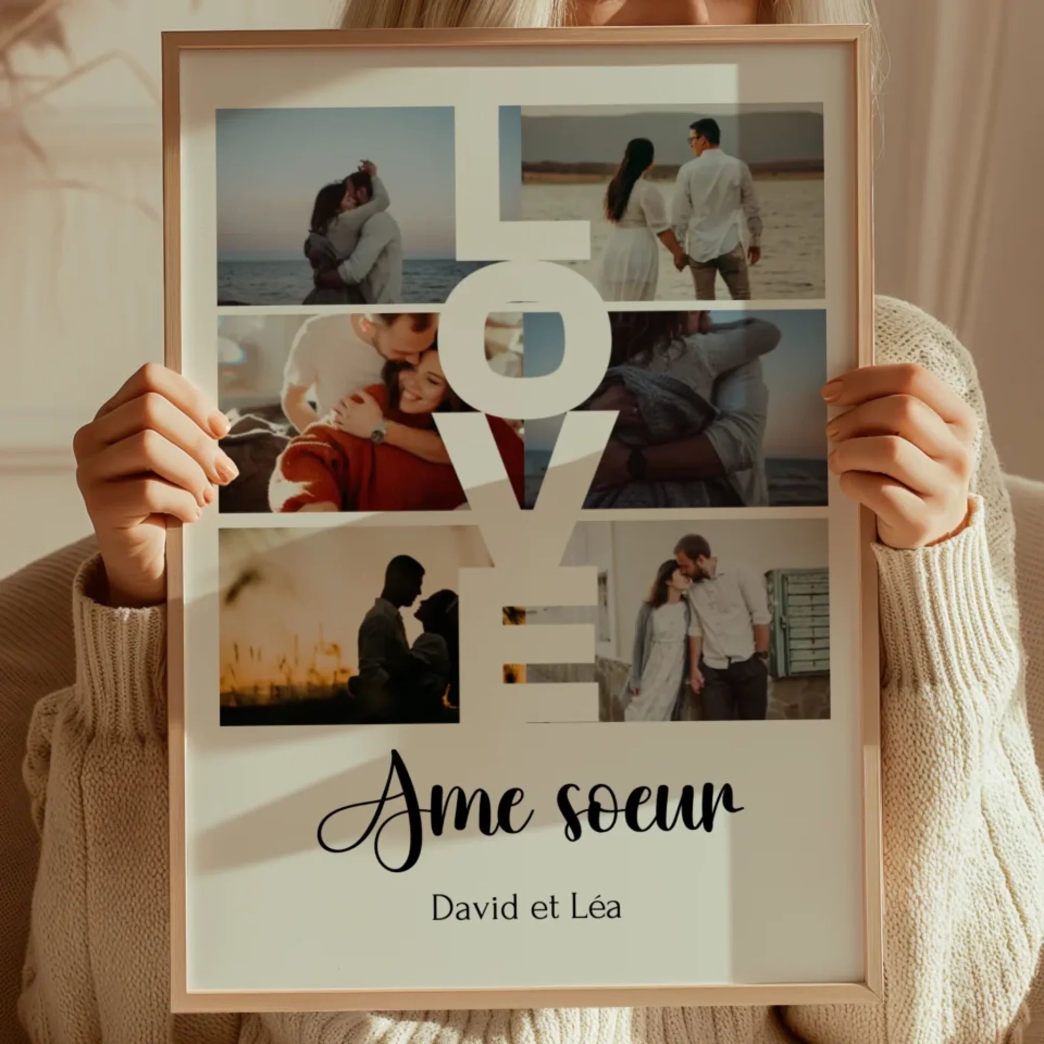 Love 6 photos - Affiche personnalisée