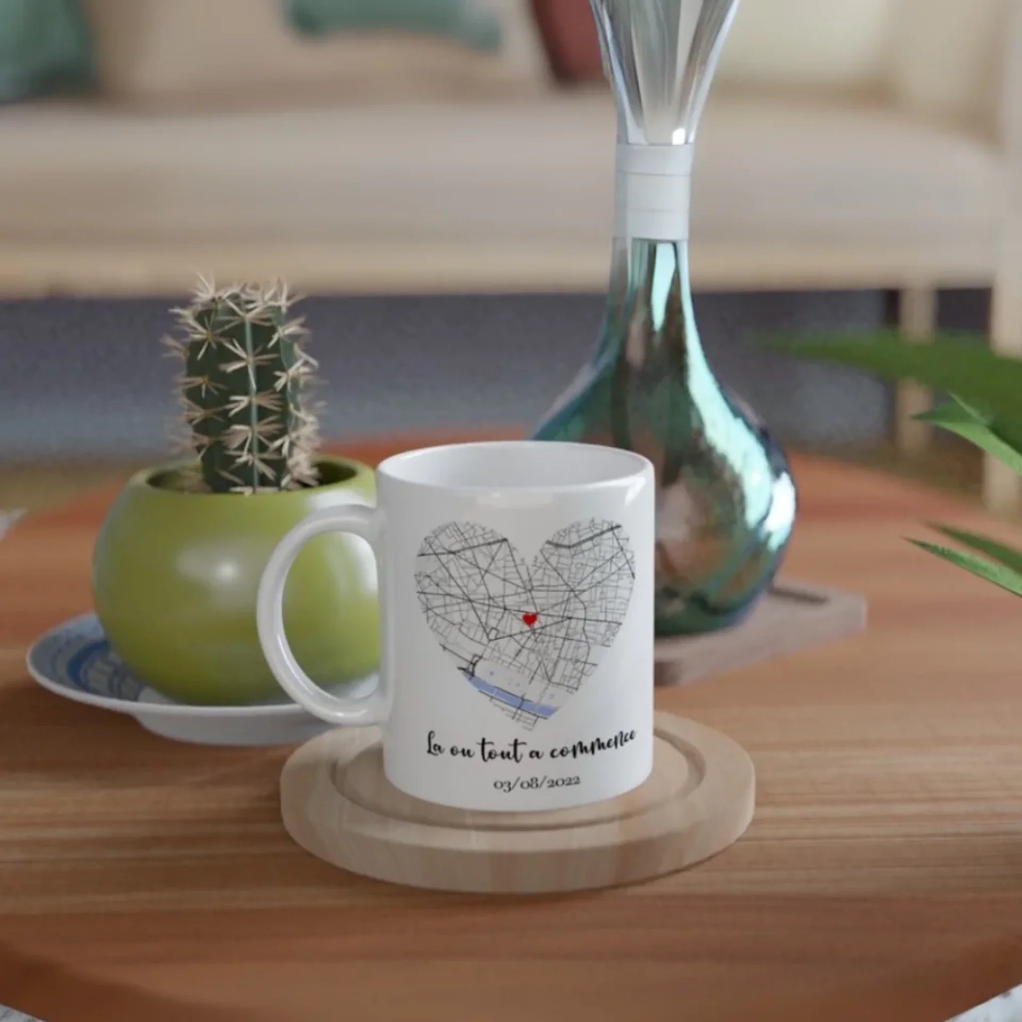 Mug Personnalisé - Carte Lieu de Rencontre