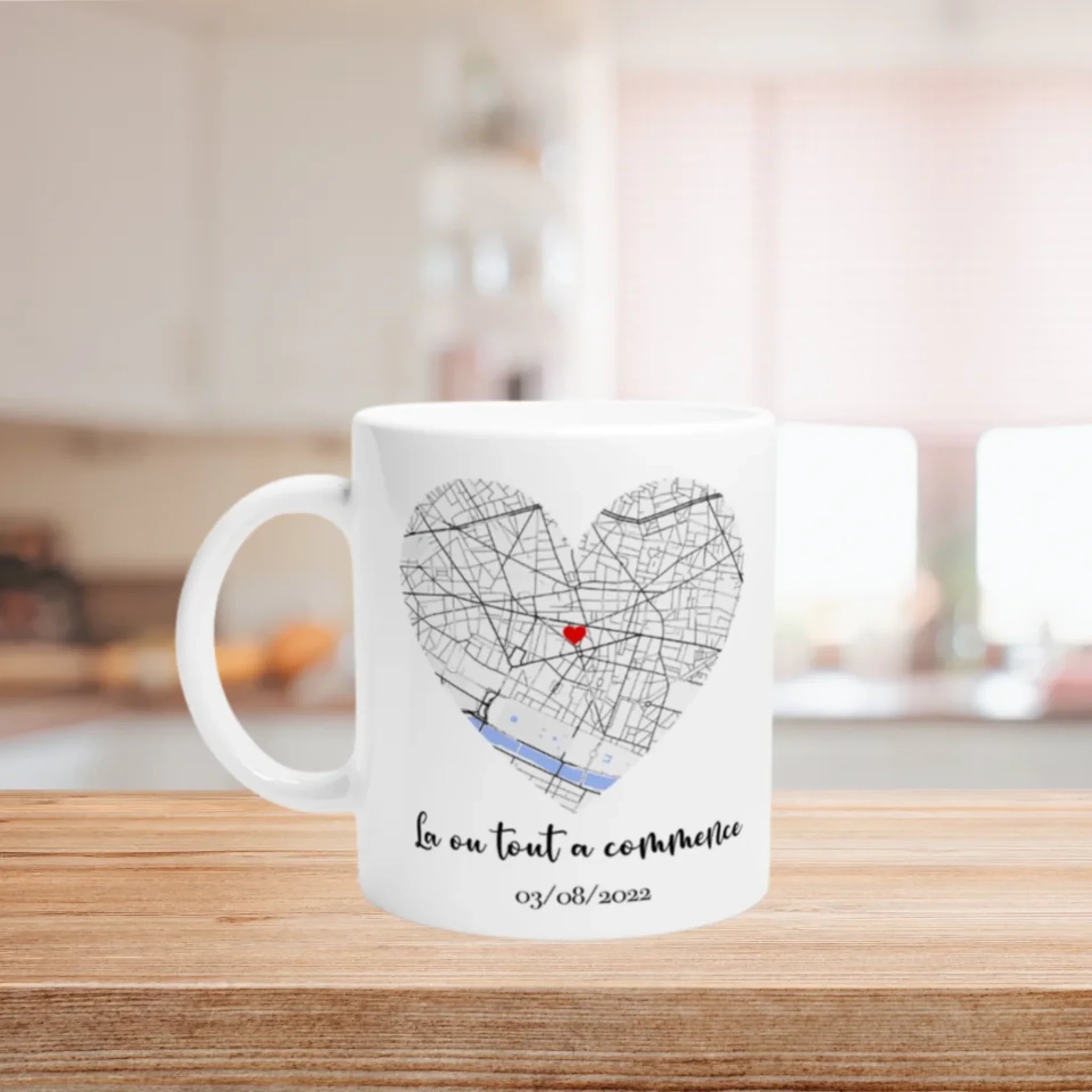 Mug Personnalisé - Carte Lieu de Rencontre