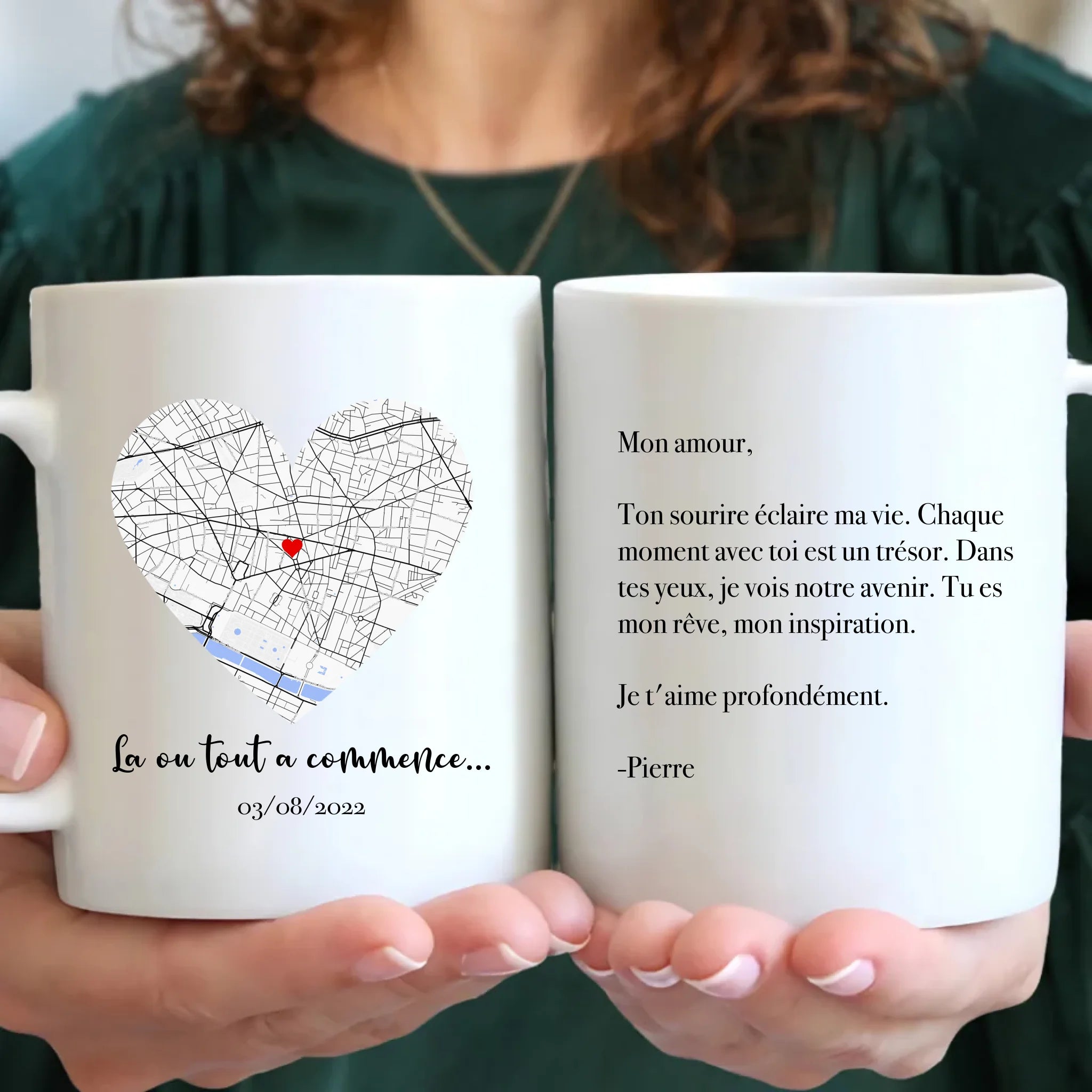 Mug Personnalisé - Carte Lieu de Rencontre