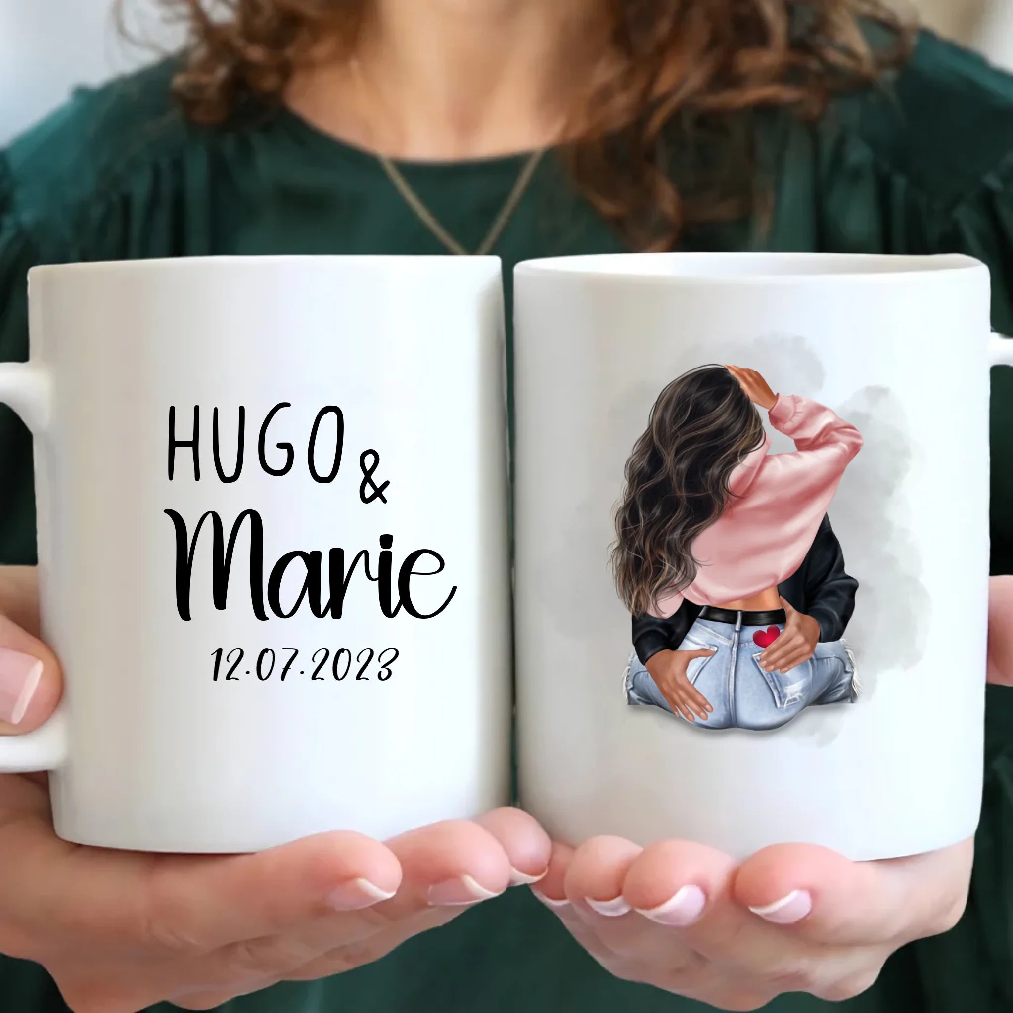 Mug Personnalisé - Illustration Couple