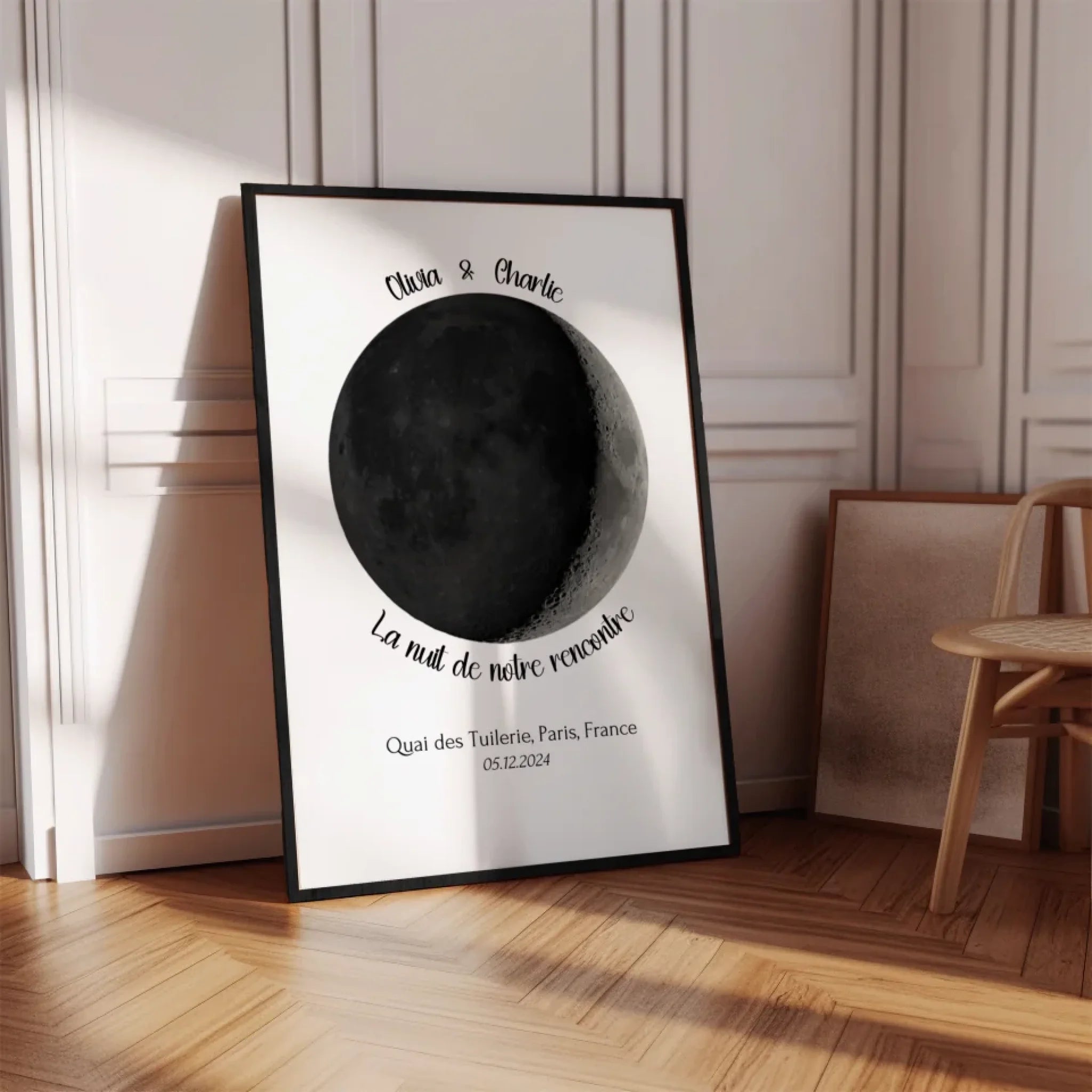 Phase de Lune - Affiche personnalisée