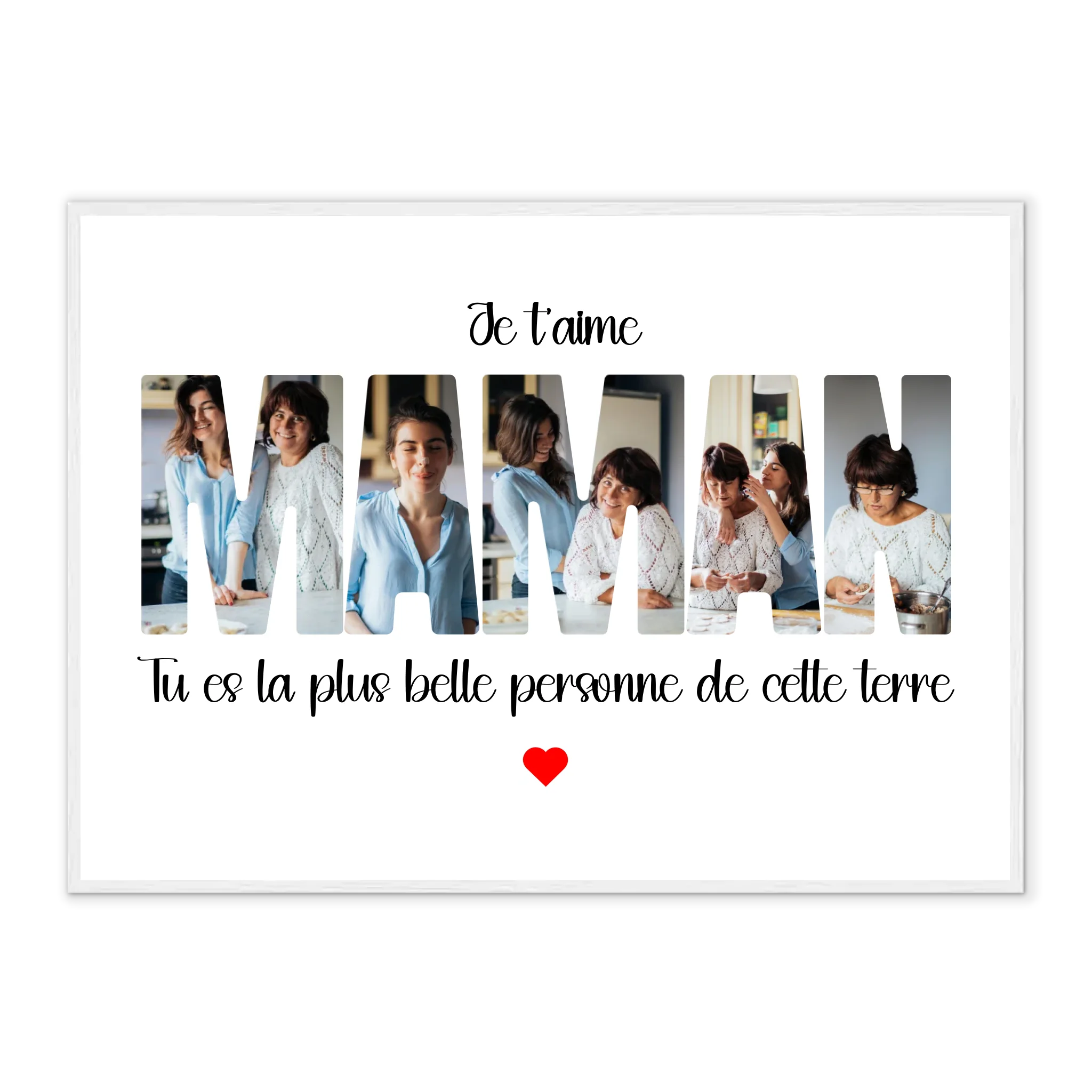 Maman Lettres - Affiches personnalisée