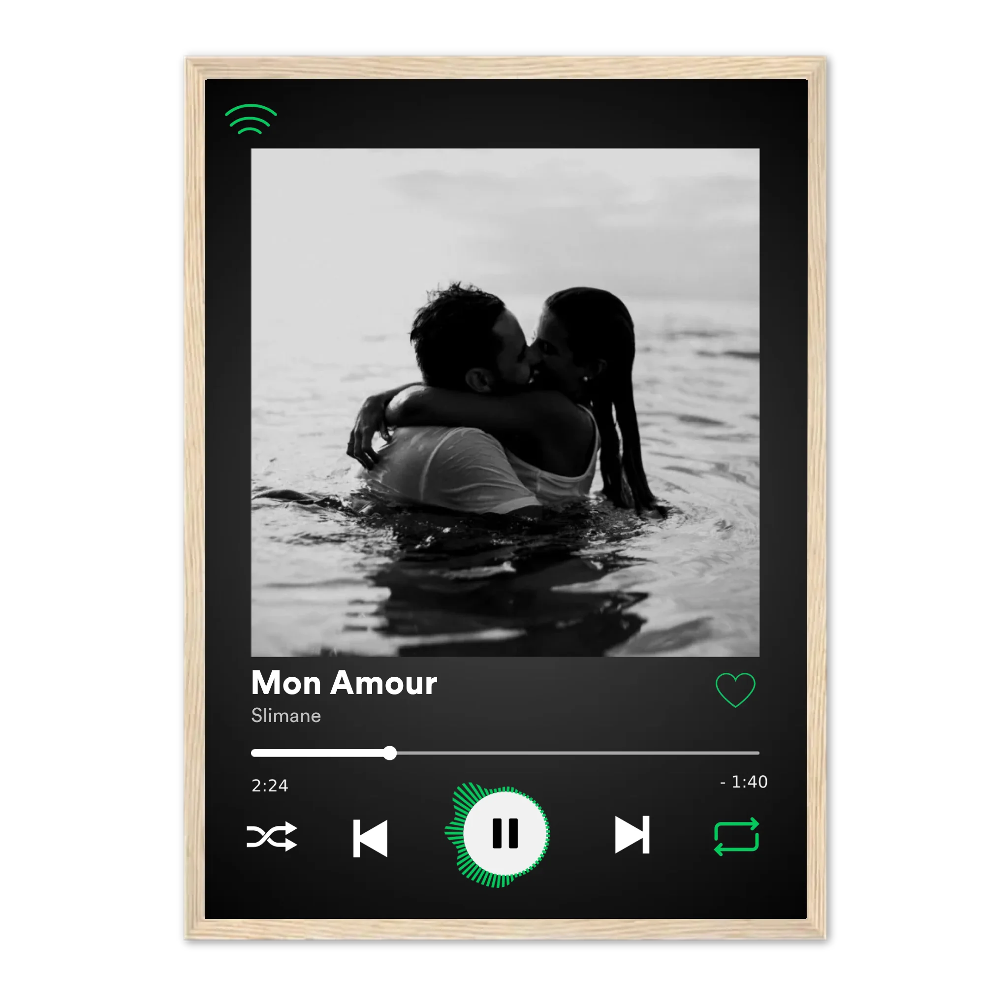 Spotify (Ed.Sombre) - Affiche Personnalisée Jetaimeparis France