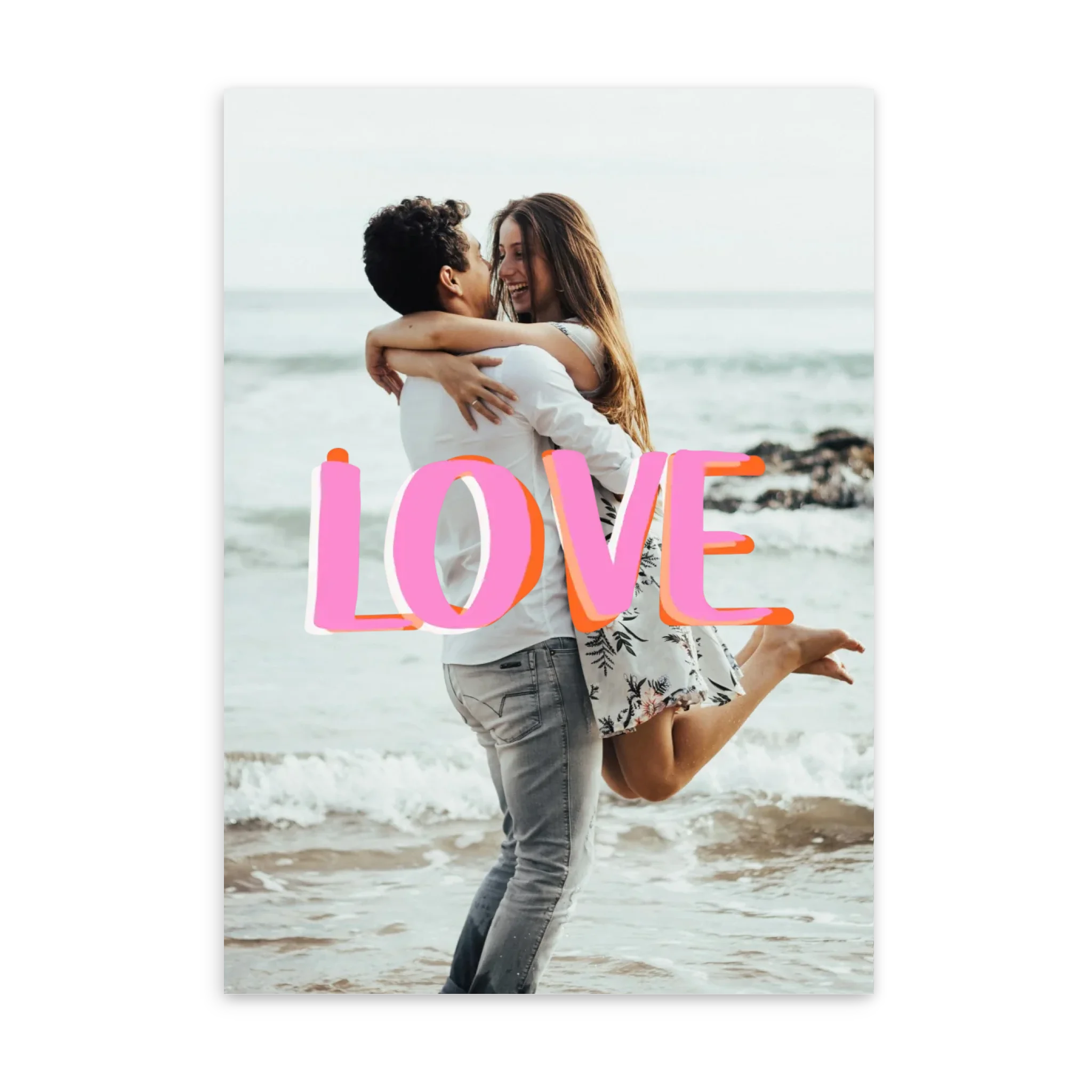 Écriture "LOVE" - Affiche Personnalisée
