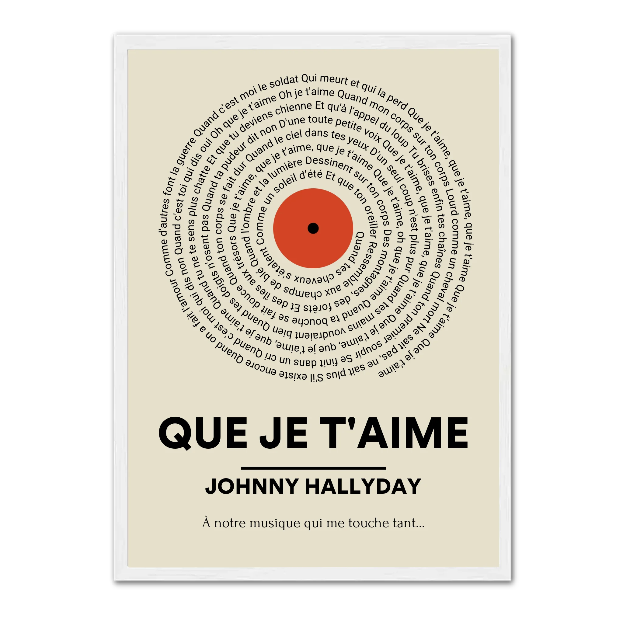 Notre Musique - Affiches personnalisée Jetaimeparis France