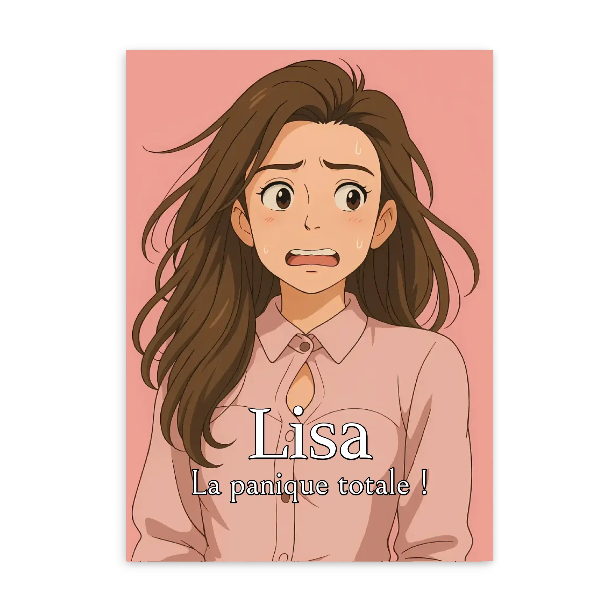 Ghibli Style - Affiche personnalisée Cadre-Vertical-Poster-sans-cadre-50x70-cm Jetaimeparis France
