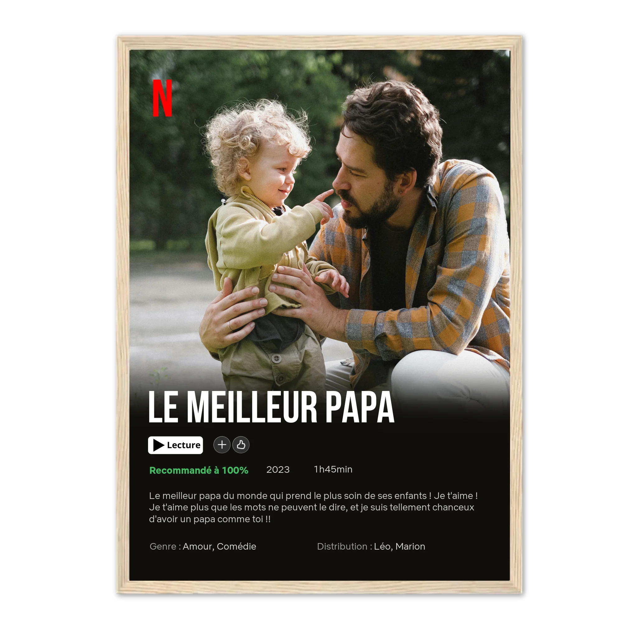 Notre Propre Film (Ed. Papa) - Affiche personnalisée Jetaimeparis France