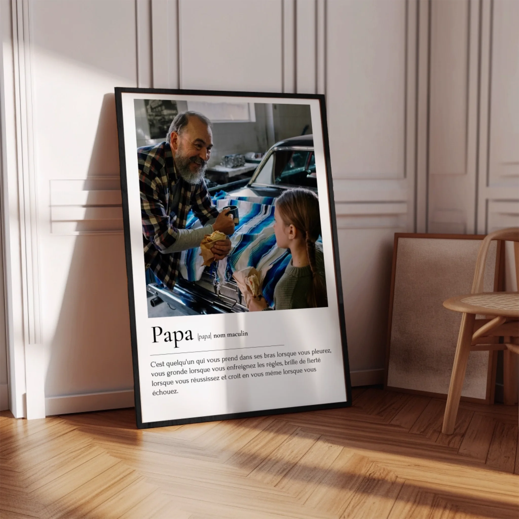 Définition Papa - Affiche personnalisée