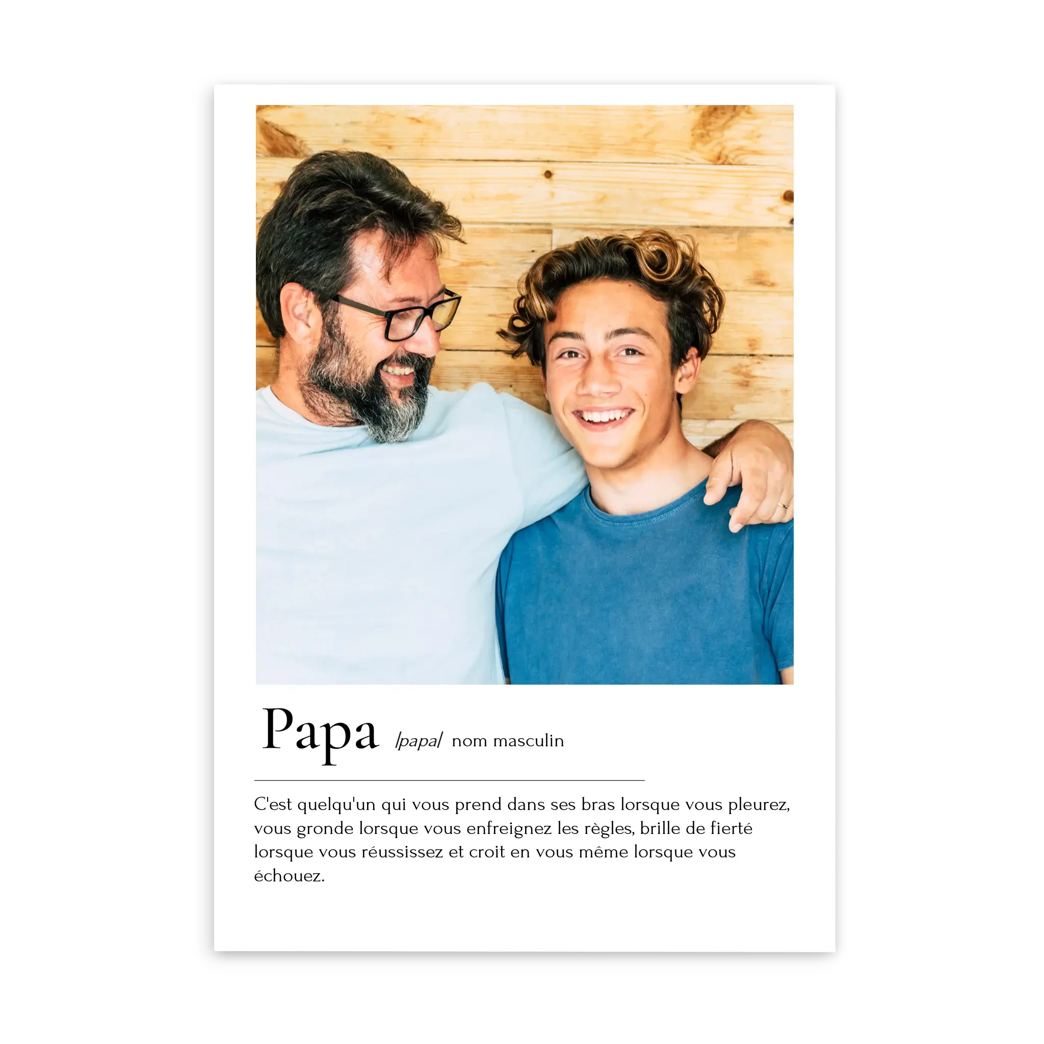 Définition Papa - Affiche personnalisée Affiche-définition-Papa-Poster-sans-cadre-Ed.-Limi Jetaimeparis France