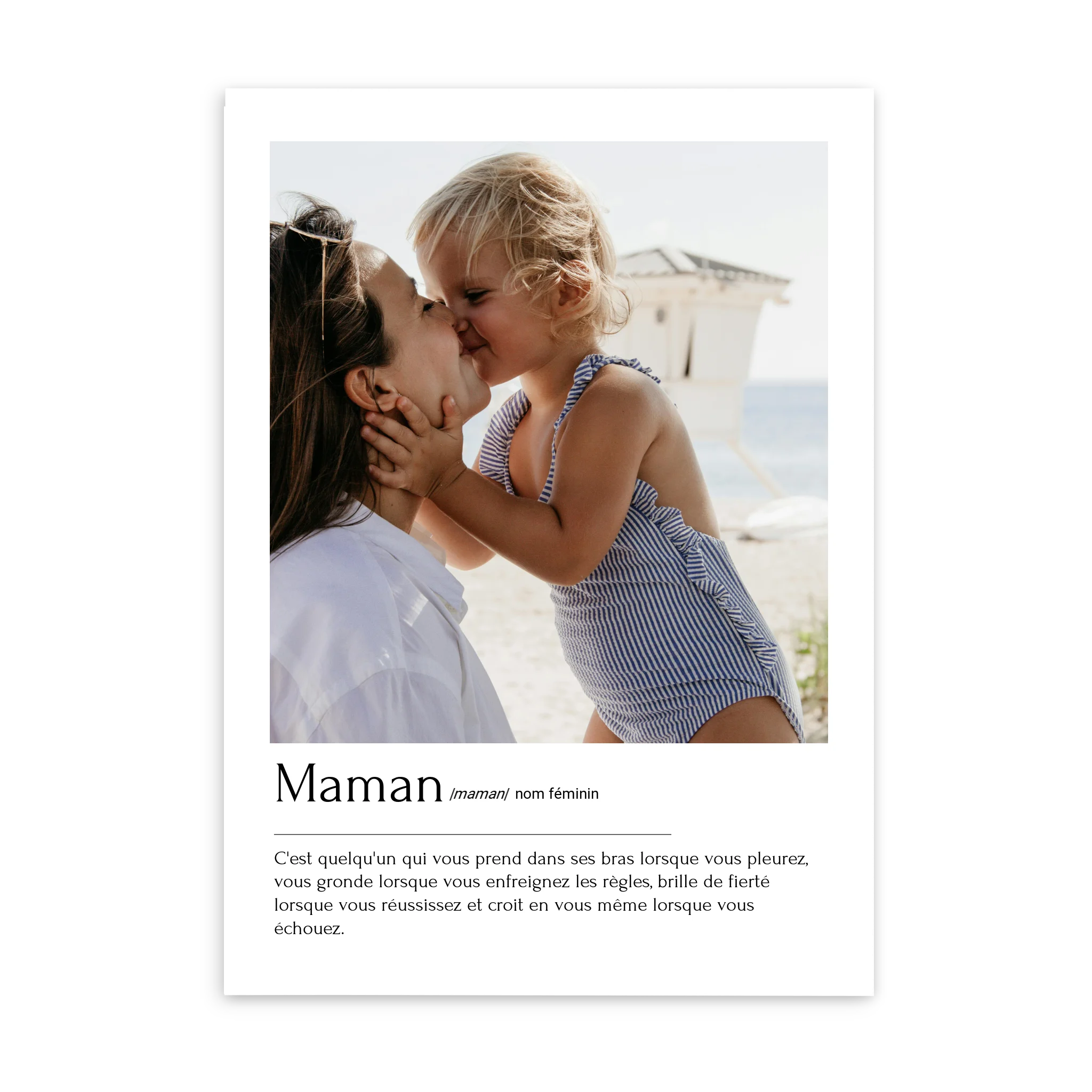 Définition Maman - Affiche personnalisée