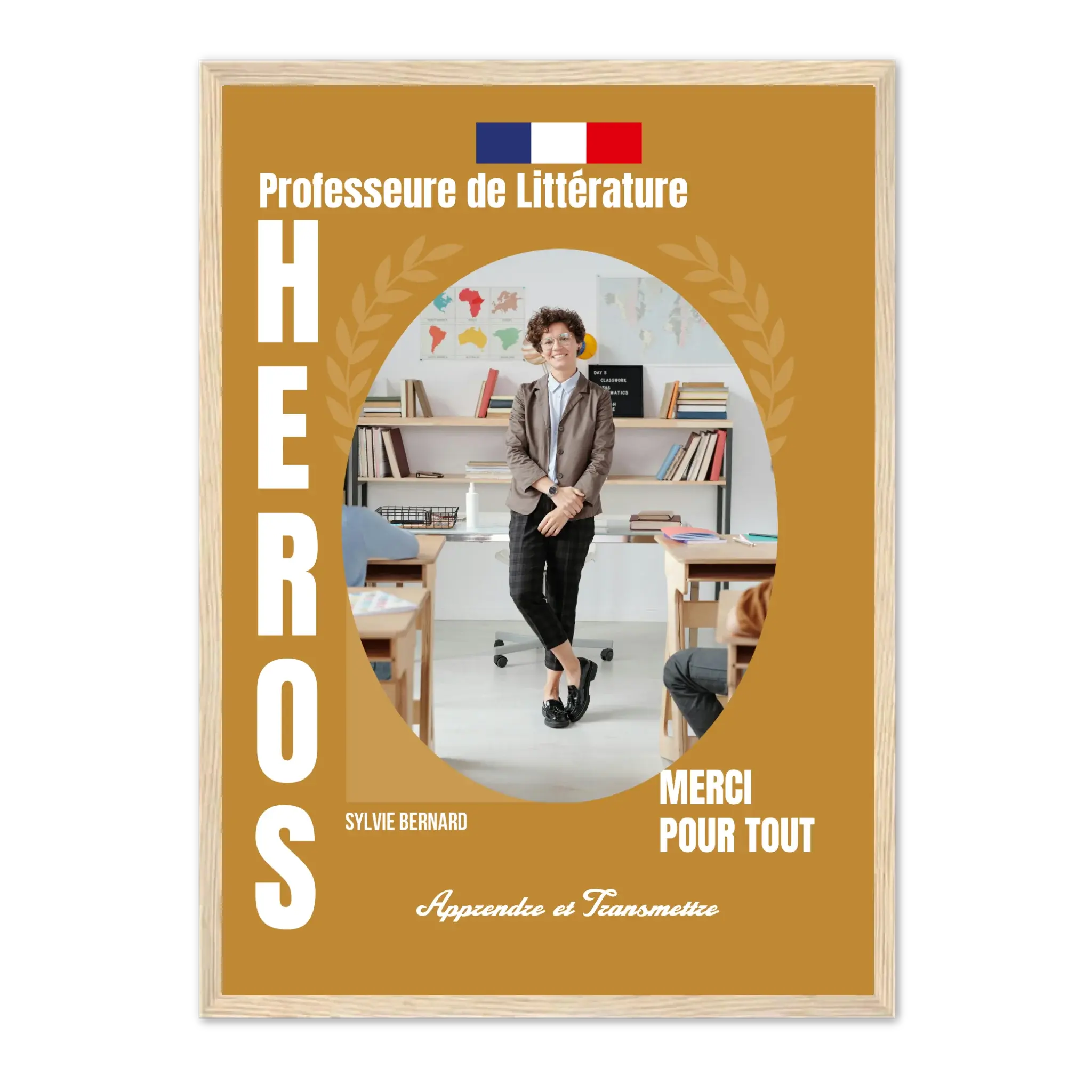Métiers de l'éducation - Affiche personnalisée Jetaimeparis France
