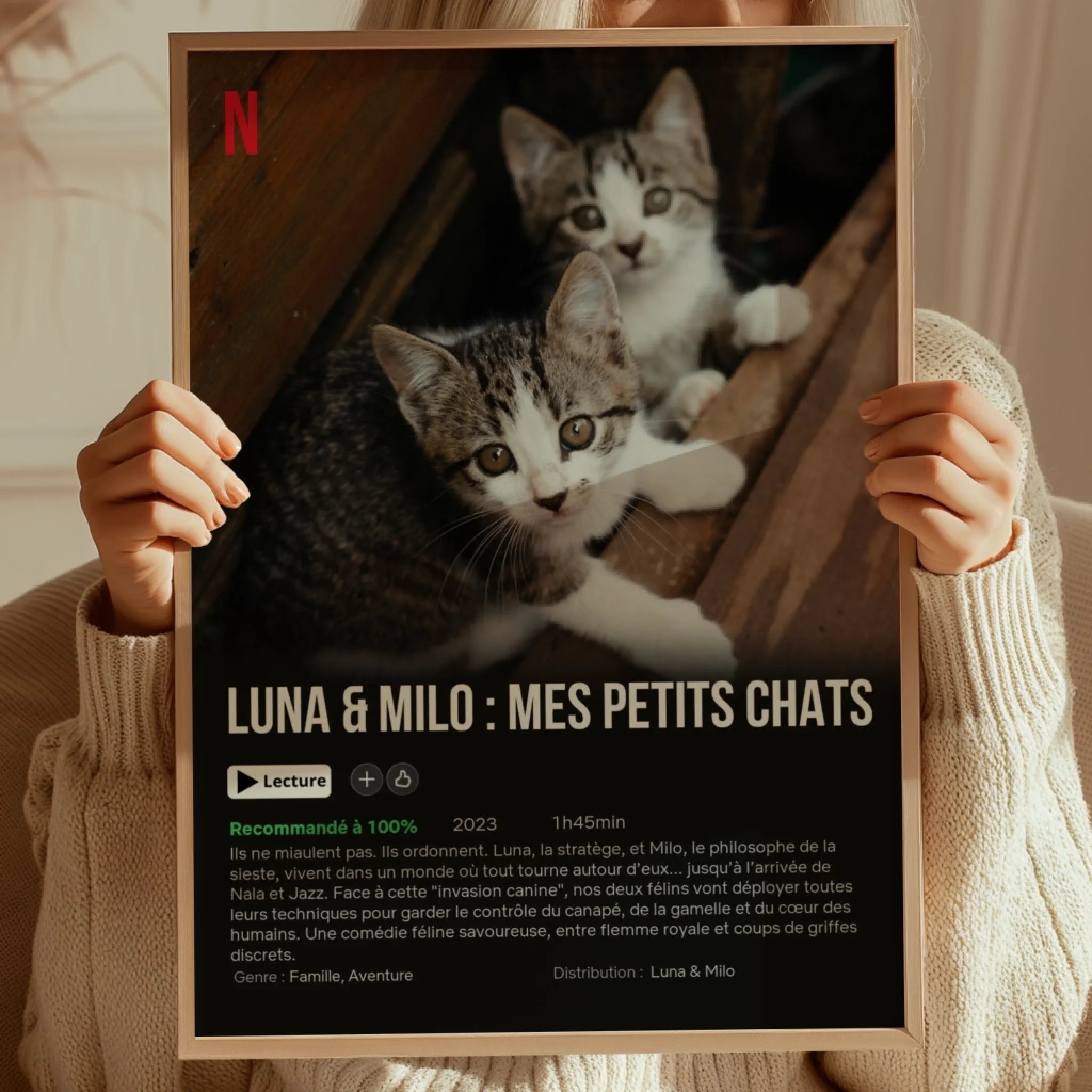 Mon chat - Affiche de Film - Affiche personnalisée