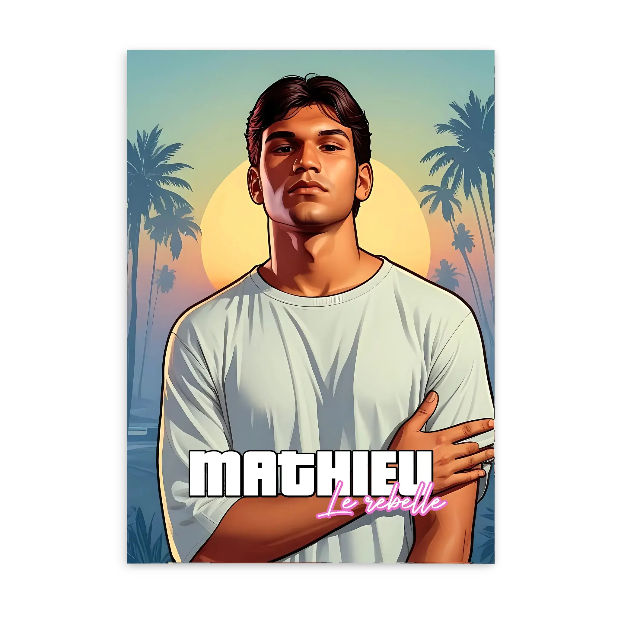 GTA Style - Affiche personnalisée Jetaimeparis France