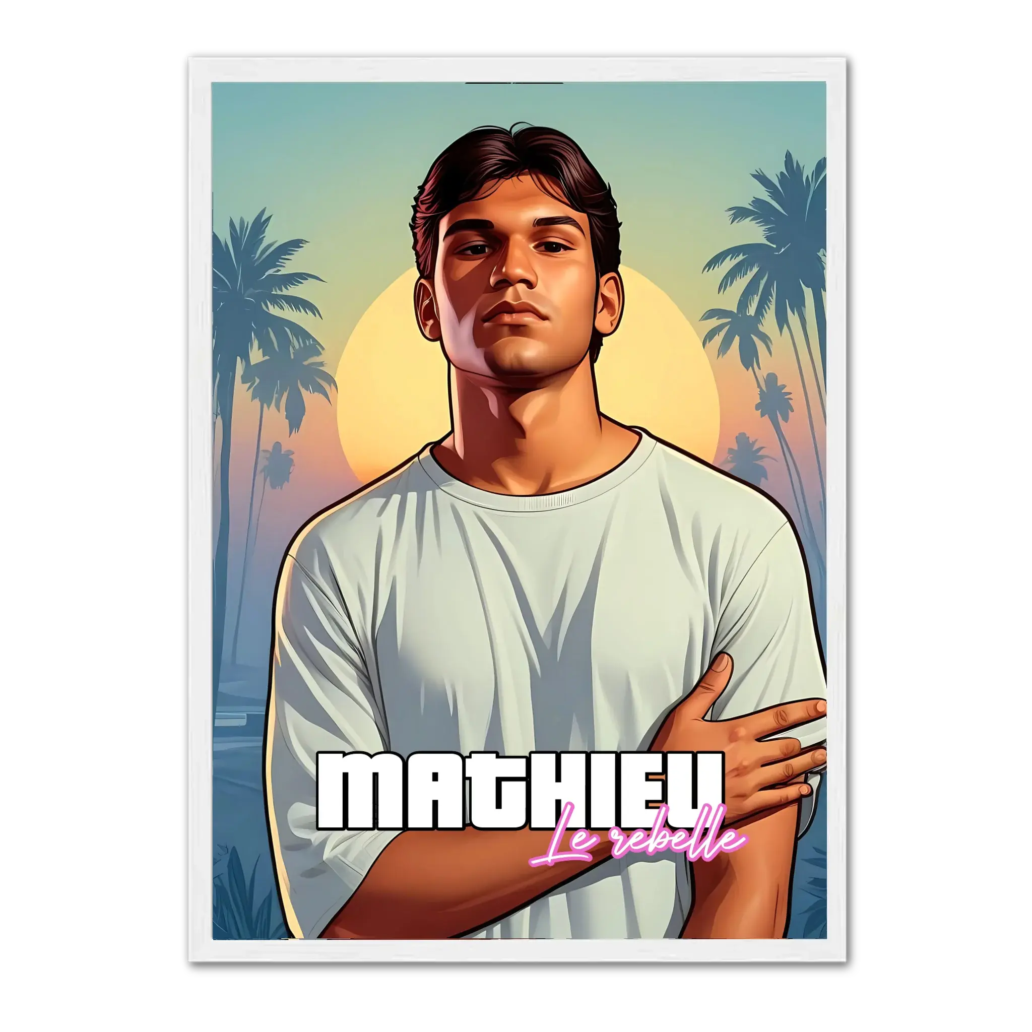 GTA Style - Affiche personnalisée Jetaimeparis France