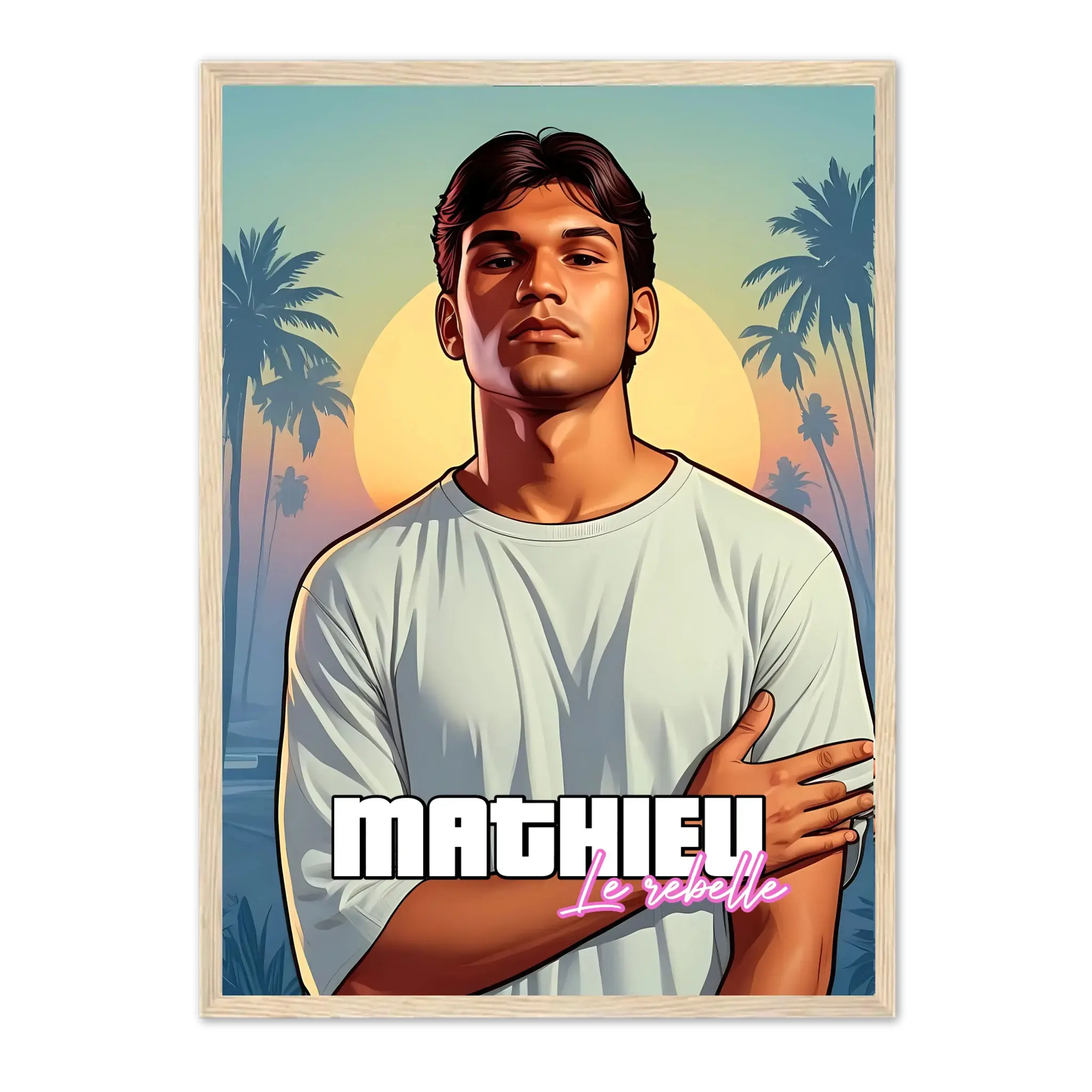 GTA Style - Affiche personnalisée Jetaimeparis France