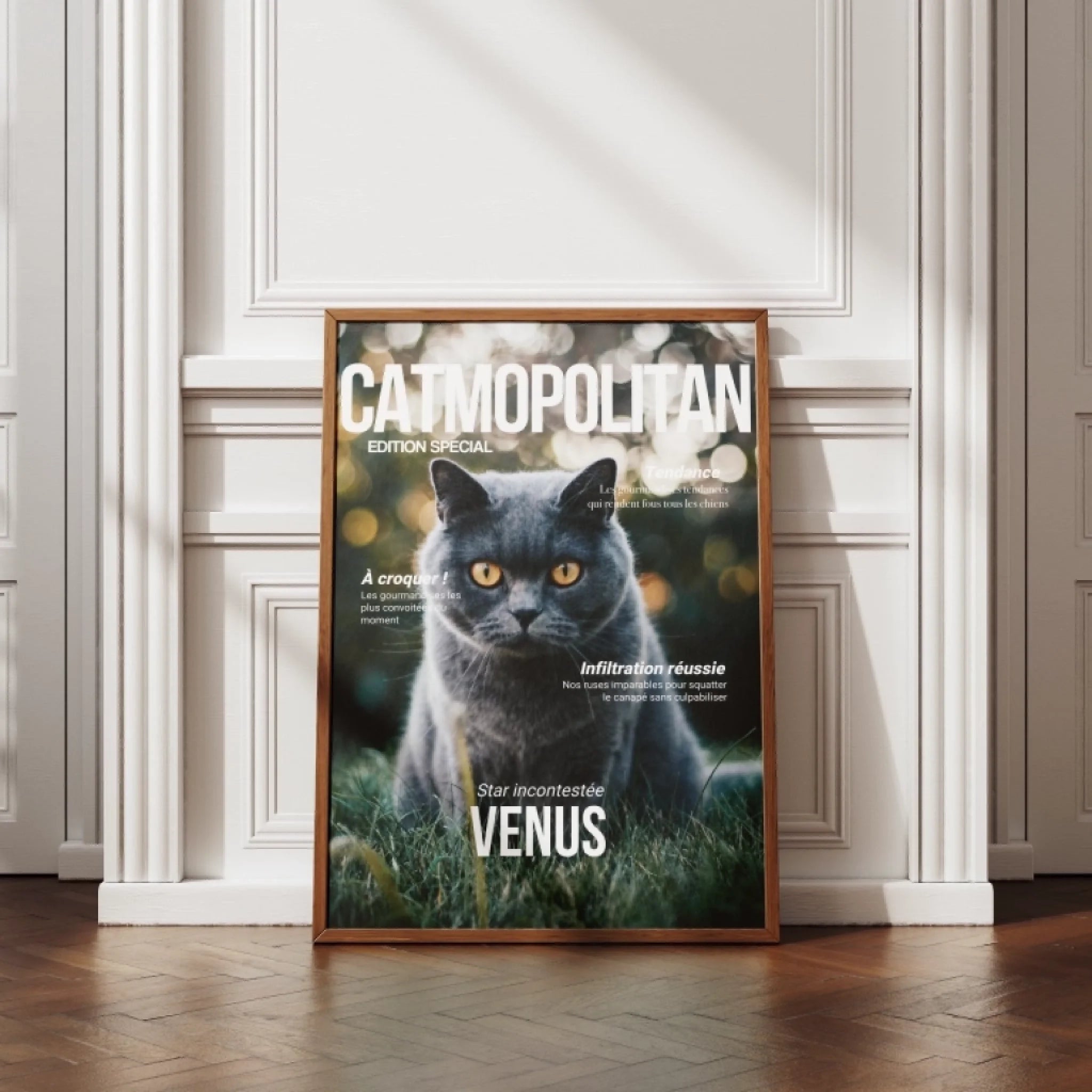 CATMOPOLITAN - Affiche chat personnalisée